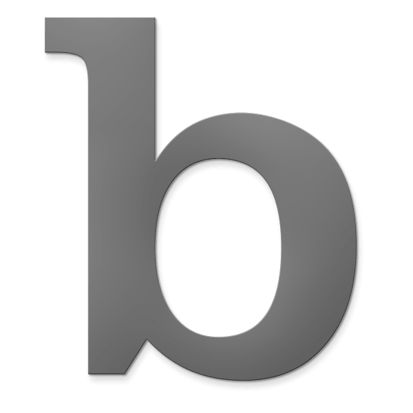 A printer ornament 'b'.